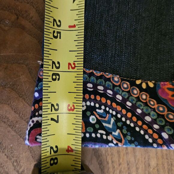 Kenneth Cole Flower Trim Pleated Pocket Jeans Women's Size W32 - Picture 5 of 7